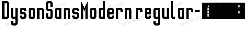 DysonSansModern regular字体转换